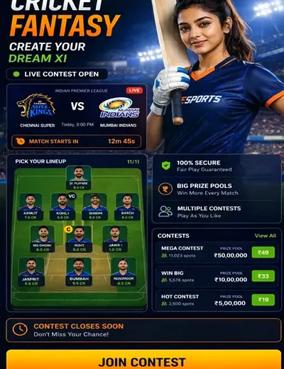 Hero11 (hero 11) fantasy cricket & matchday visual 3